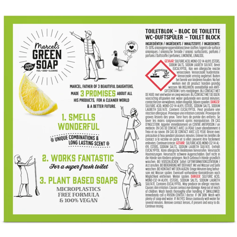 8x Marcel's Green Soap Toiletblok Citroen & Gember^Marcels Green Soap Discount