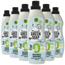 6x Marcel's Green Soap Wasmiddel Universeel 0% 1 liter^Marcels Green Soap Clearance