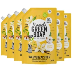 Wasverzachter<Marcels Green Soap 6x Marcel's Green Soap Wasverzachter Katoen & Vanille Navulling 750 ml