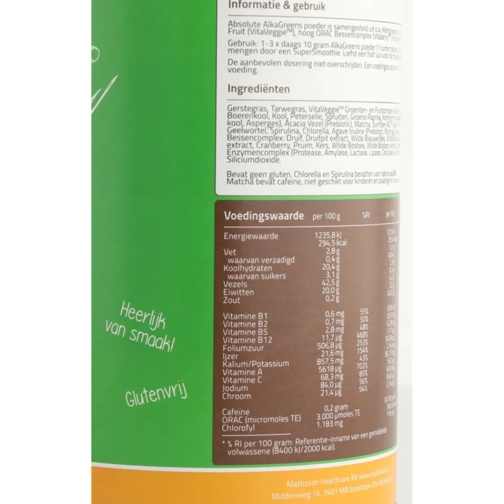 Superfoods<Mattisson 3x Alkagreens 300 gr