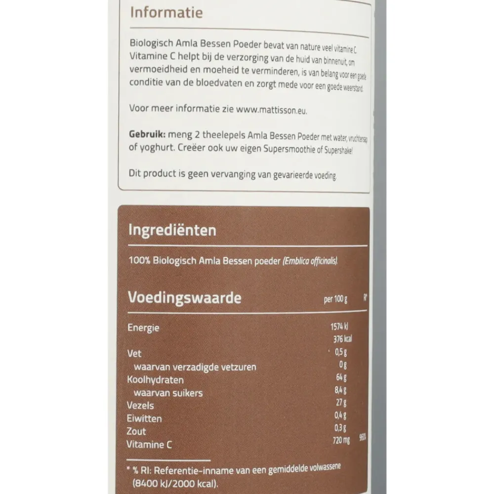 6x Amla Berry Poeder 220 gr Sportvoeding & Drank