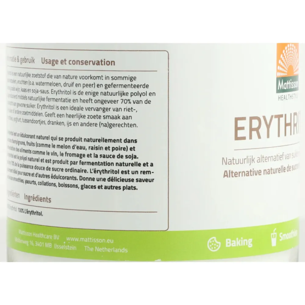 Best 3x Erythritol 400 gr Siropen & Zoetstoffen