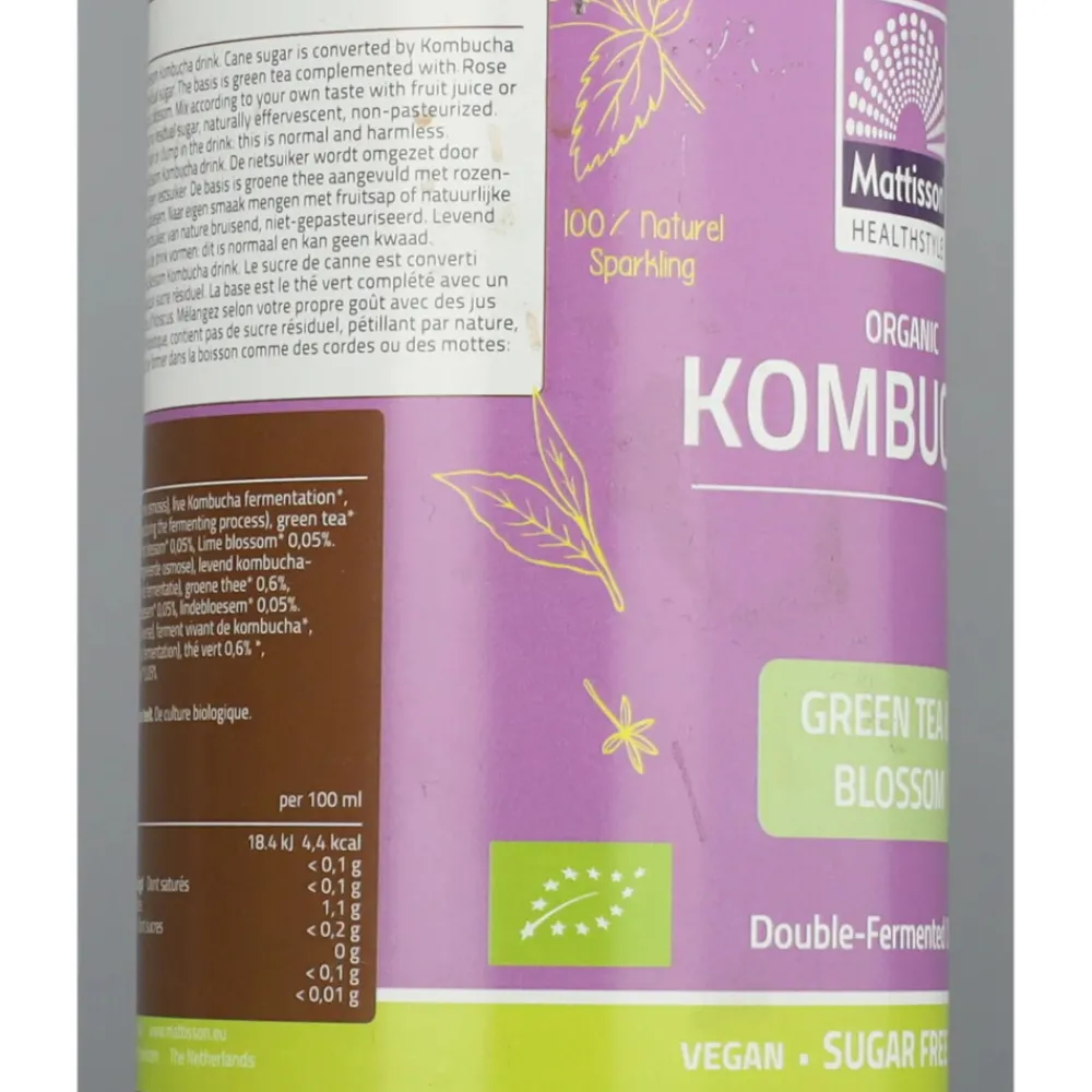 3x Kombucha Green Tea Blossom Bio 500 ml^Mattisson Best