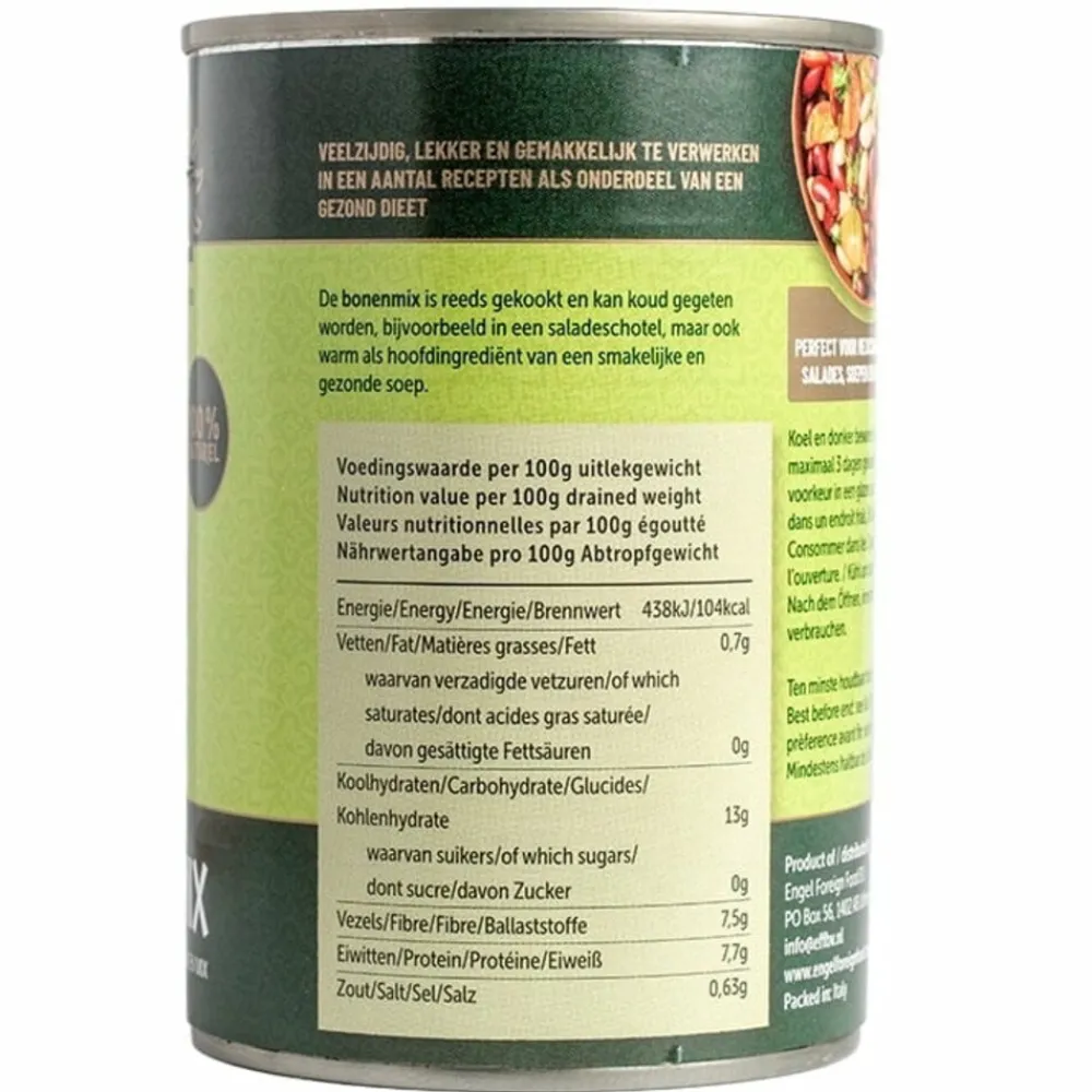 Groente<Mediza 3x 4 Bonen Mix 400 gr