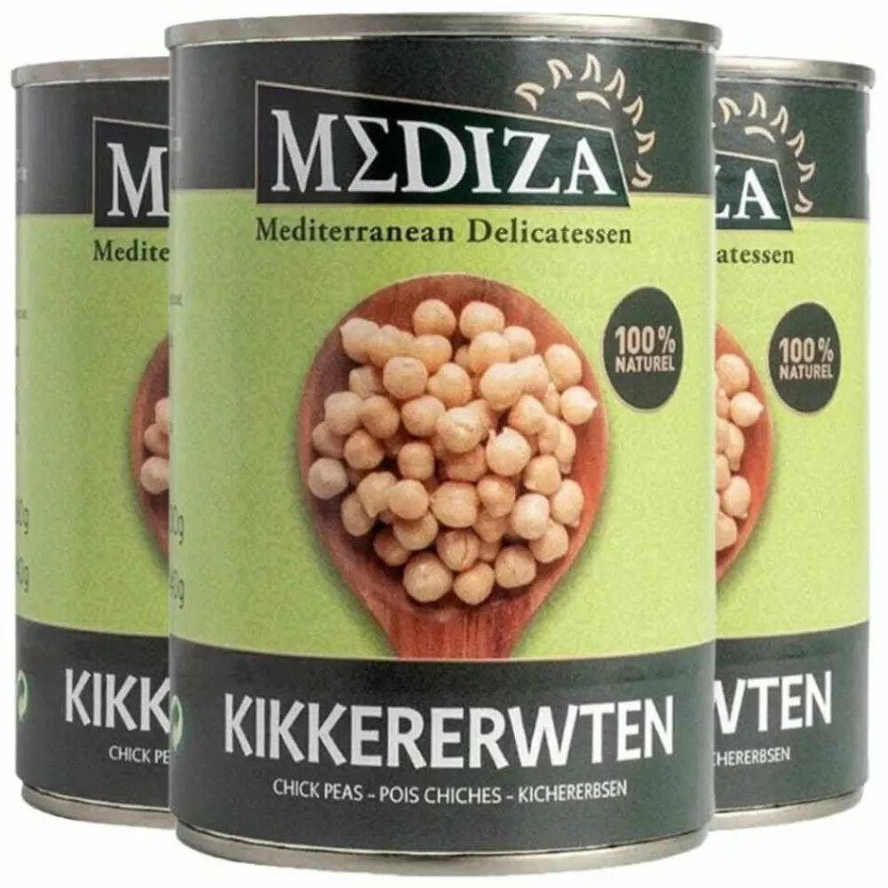 Groente<Mediza 3x Kikkererwten 400 gr