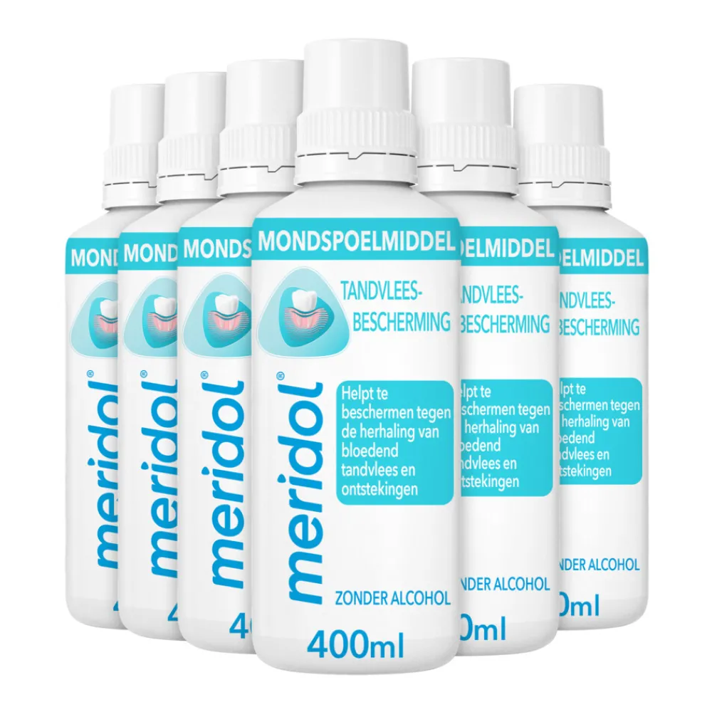 Specialistische Mondverzorging|Spoelen & Poetsen<Meridol 6x Mondspoeling Tandvleesbescherming 400 ml