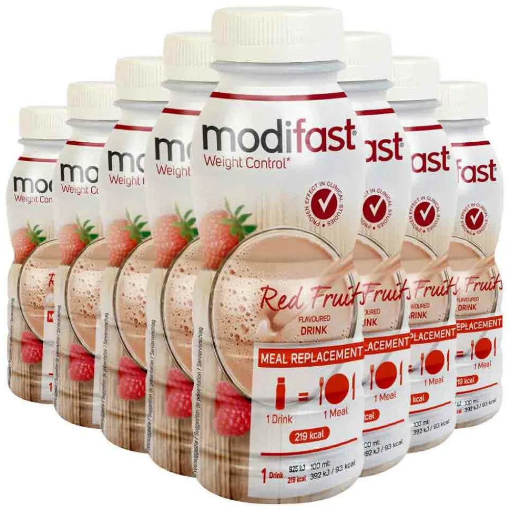 8x Drink Rood Fruit 236 ml^Modifast Outlet