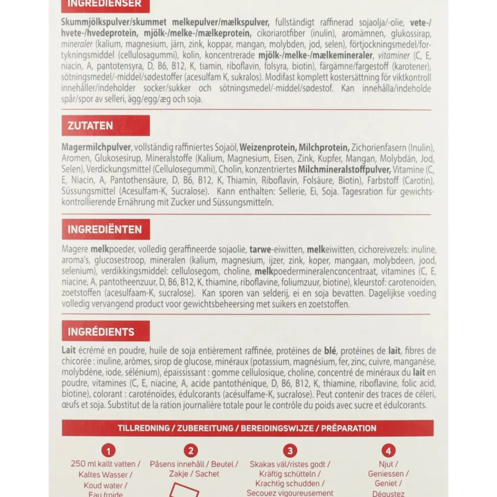 Dranken<Modifast 4x Intensive Milkshake Vanille 8 x 55 gr