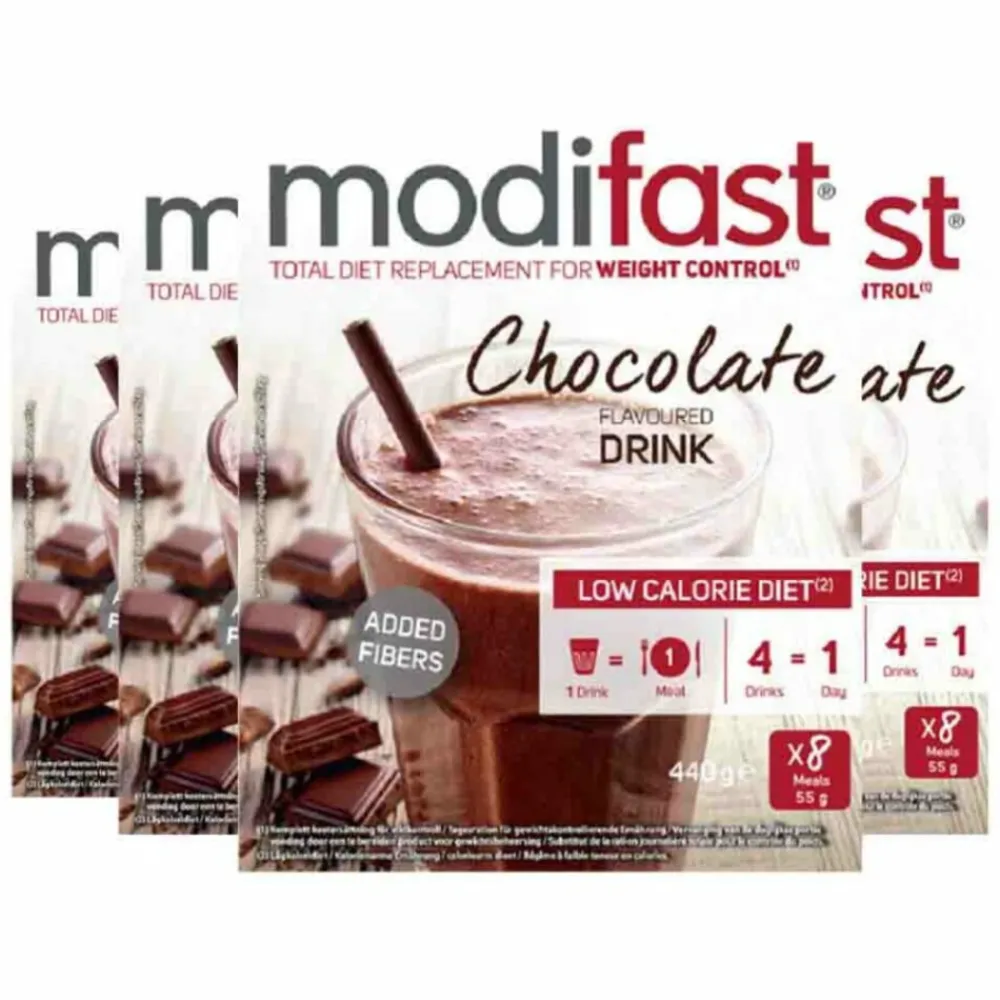 Dranken<Modifast 4x Intensive Milkshake Chocolade 8 x 55 gr