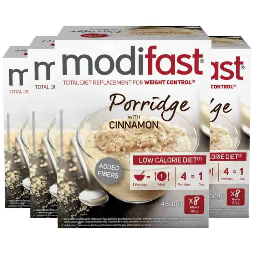 Ontbijtgranen|Maaltijdvervangers<Modifast 4x Intensive Porridge 480 gr