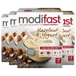 4x Intensive Pudding Yoghurt Hazelnoot 8 x 55 gr^Modifast Sale