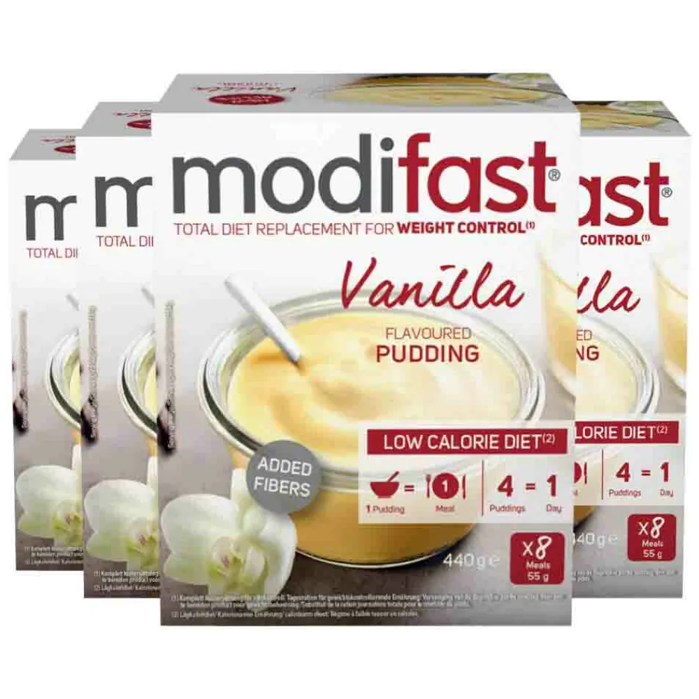 4x Intensive Pudding Vanille 8 x 55 gr^Modifast Outlet