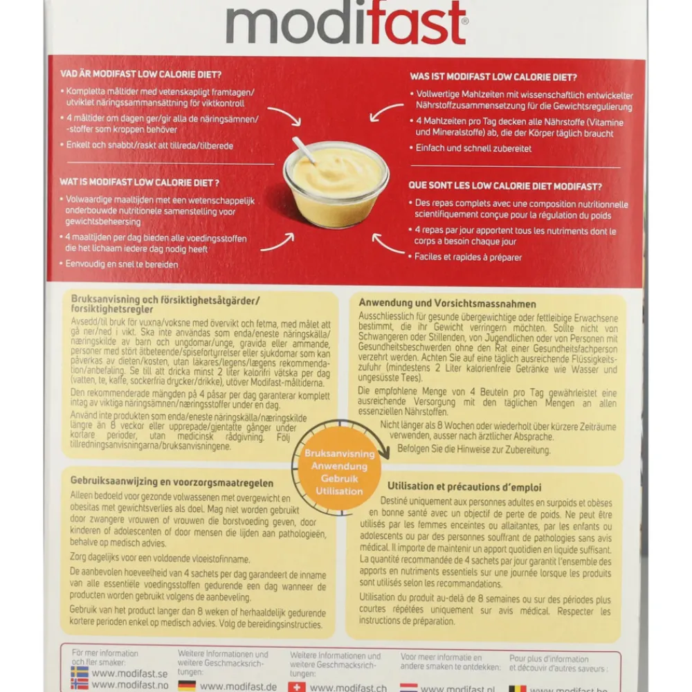 4x Intensive Pudding Vanille 8 x 55 gr^Modifast Outlet
