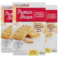 Clearance 3x Protein Shape Koekjes Graan-Chocolade 4 x 50 gr Snacks & Tussendoortjes
