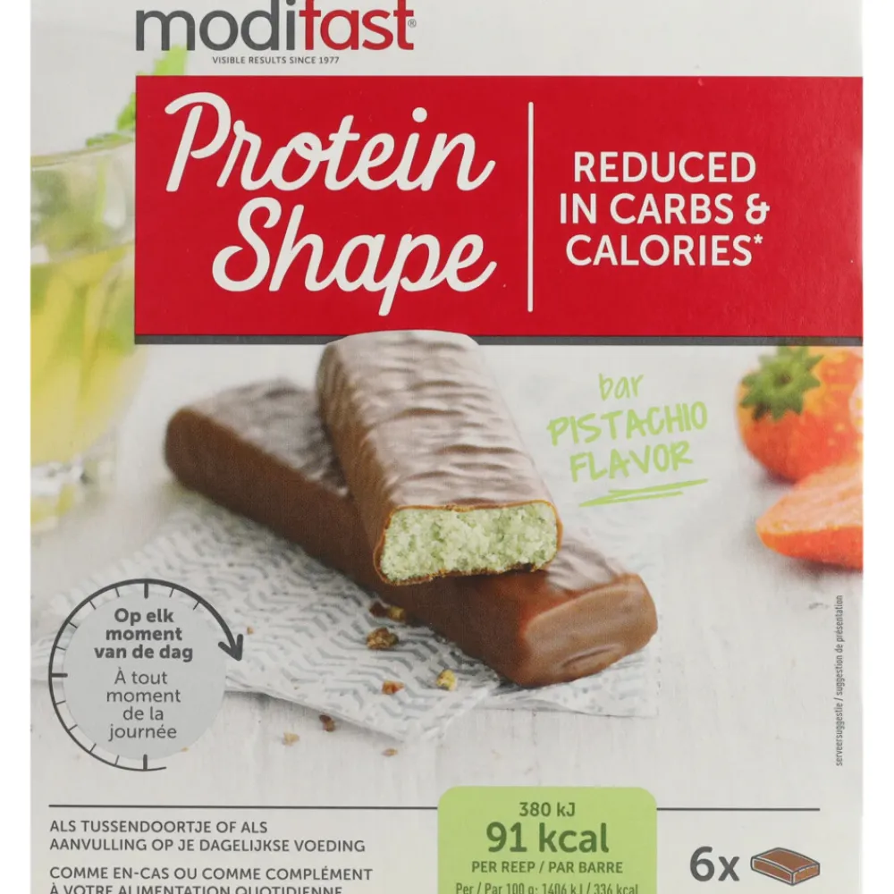 Snacks & Tussendoortjes<Modifast 3x Protein Shape Reep Chocolade-Pistache 6 x 27 gr