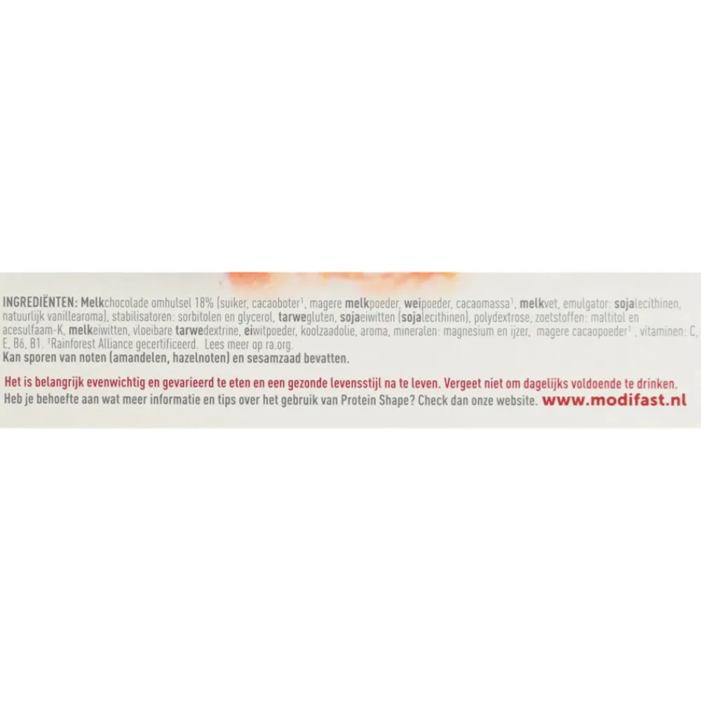 3x Protein Shape Reep Chocolade-Karamel 6 x 27 gr^Modifast Clearance