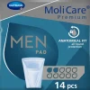 Incontinentie<Molicare 4x Premium Men Pad 2 Druppels 330 ml Absorptie 14 stuks