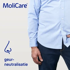 Incontinentie<Molicare 4x Premium Men Pad 2 Druppels 330 ml Absorptie 14 stuks