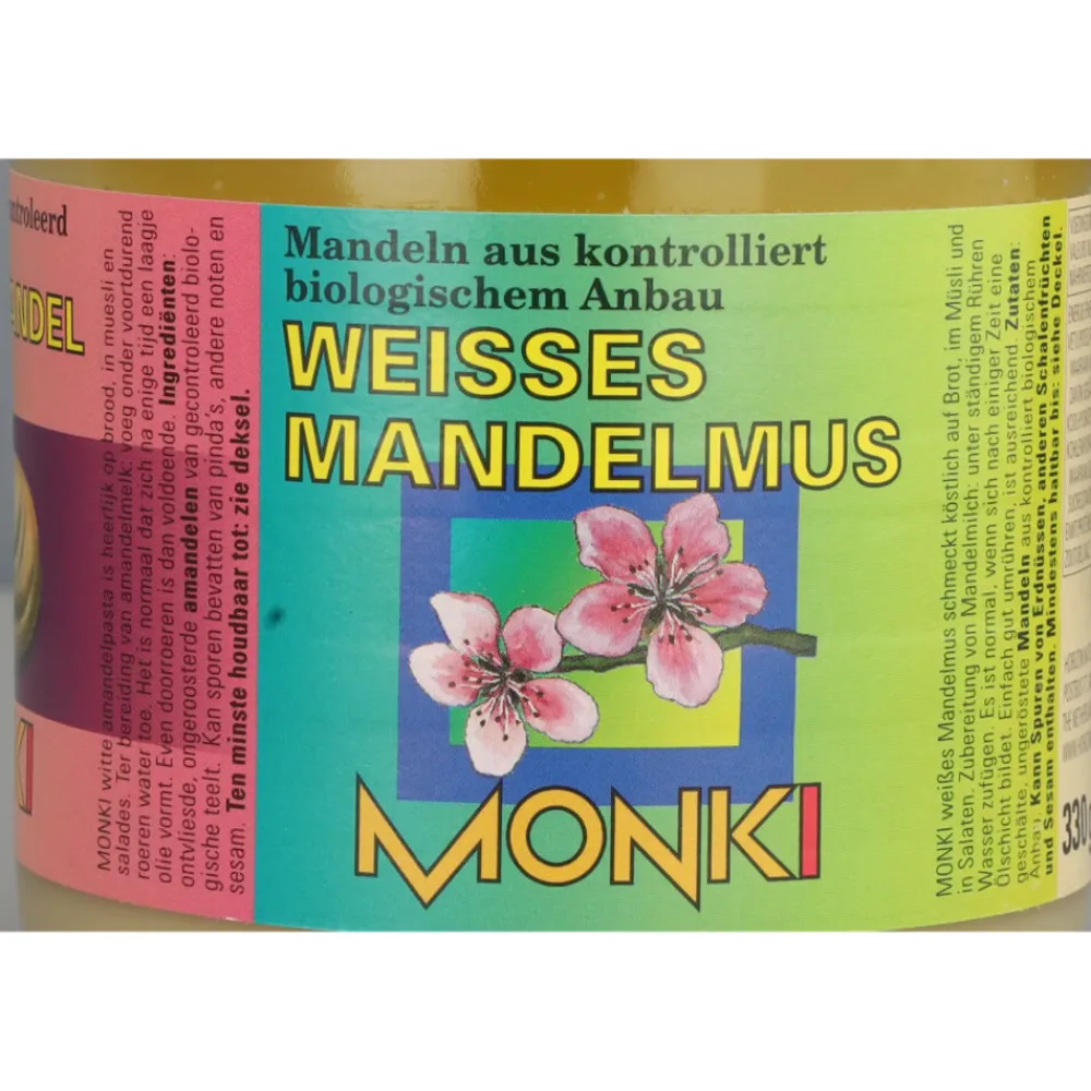 6x Amandelpasta Wit Bio 330 gr^Monki Hot