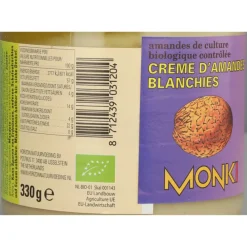 6x Amandelpasta Wit Bio 330 gr^Monki Hot