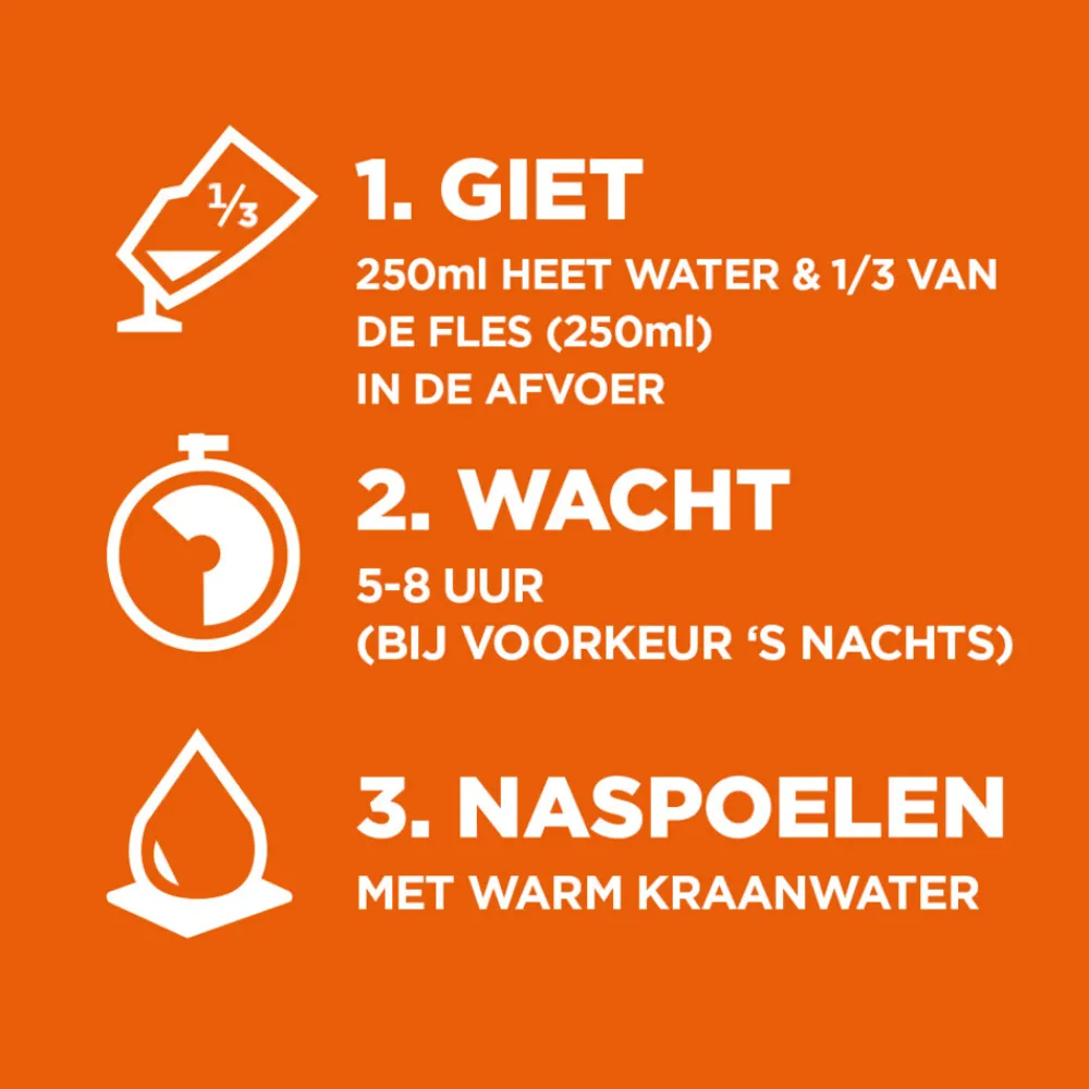 Badkamerartikelen<Mr. Muscle 6x Biologisch Afbreekbare Ontstopper 750 ml