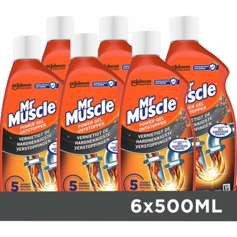 Clearance 6x Power Gel Ontstopper 500 ml Speciaal Reinigers