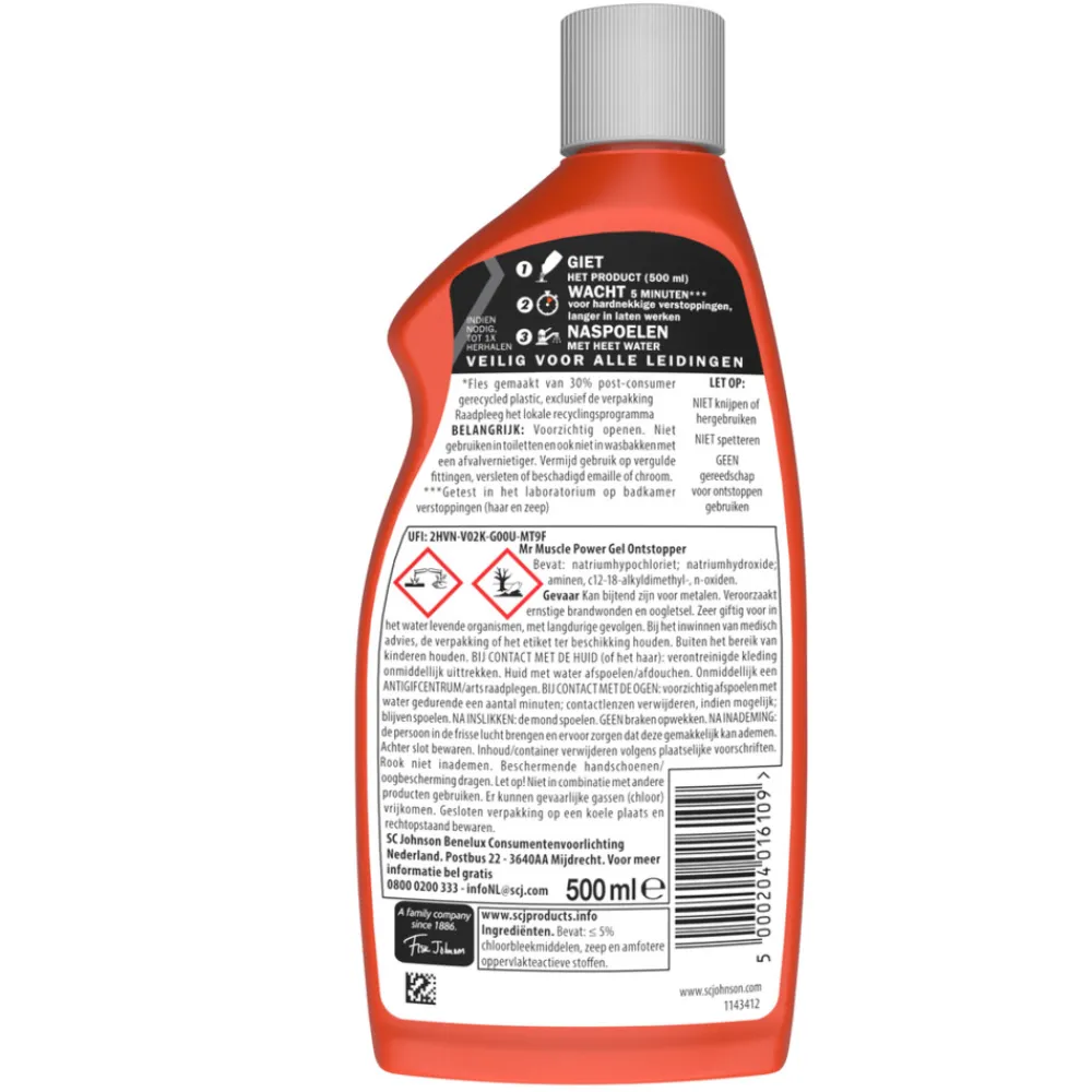 Clearance 6x Power Gel Ontstopper 500 ml Speciaal Reinigers