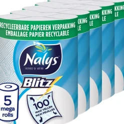 Keukenpapier<Nalys 5x Blitz Huishoudpapier in Papieren Verpakking