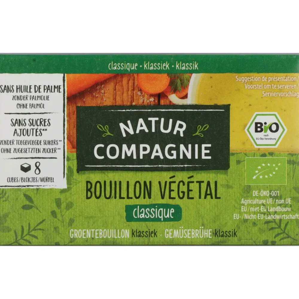 Soepen & Sauzen<Natur Compagnie 12x Groentebouillon met Zout Bio 8 stuks