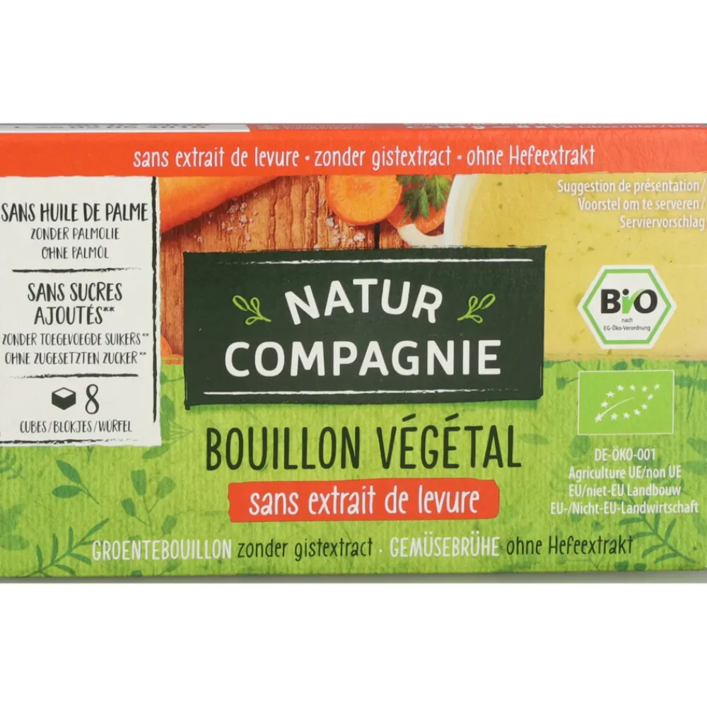 12x Groentebouillon Glutenvrij Bio 8 stuks^Natur Compagnie Outlet