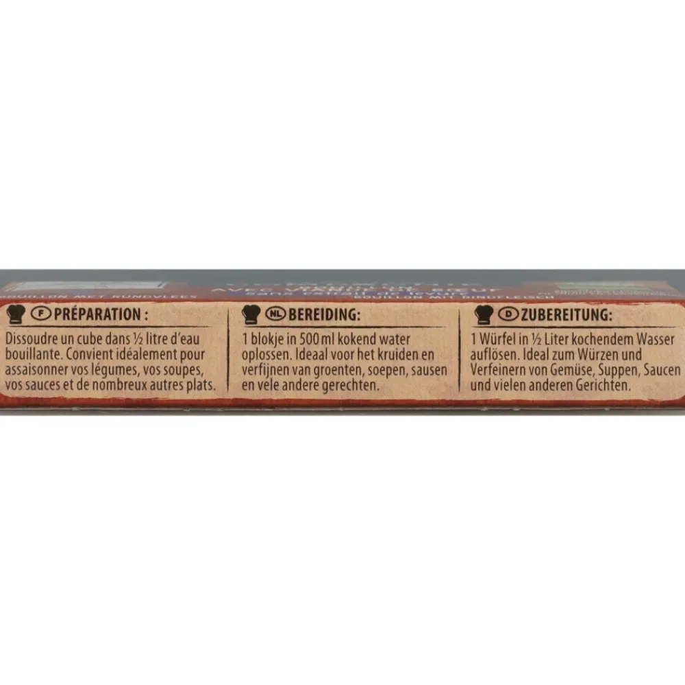 12x Runderbouillon Glutenvrij Bio 8 stuks^Natur Compagnie Discount