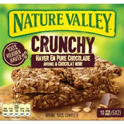 Lactosevrij|Snacks & Tussendoortjes<Nature Valley 5x Crunchy Haver en Pure Chocolade 5x2 stuks