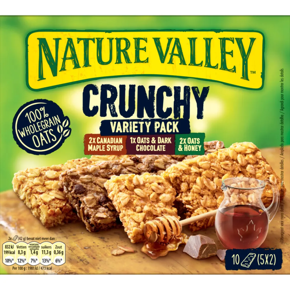 5x Crunchy Variety Pack 5-pack 5x2 stuks^Nature Valley Best