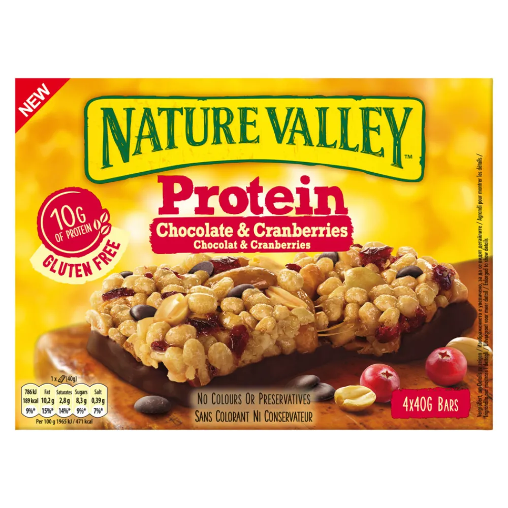 8x Proteine Repen Berries & Chocolate 4 stuks^Nature Valley New