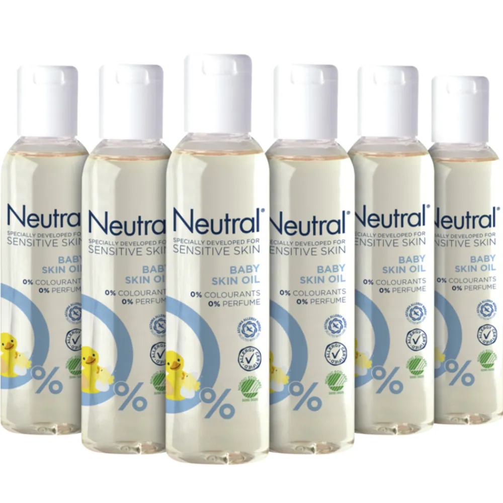 6x Baby Huidolie 150 ml^Neutral