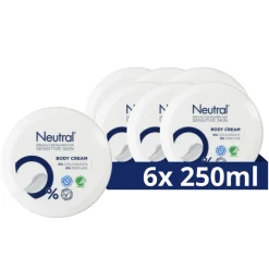 6x Bodycrème Parfumvrije 250 ml^Neutral Online