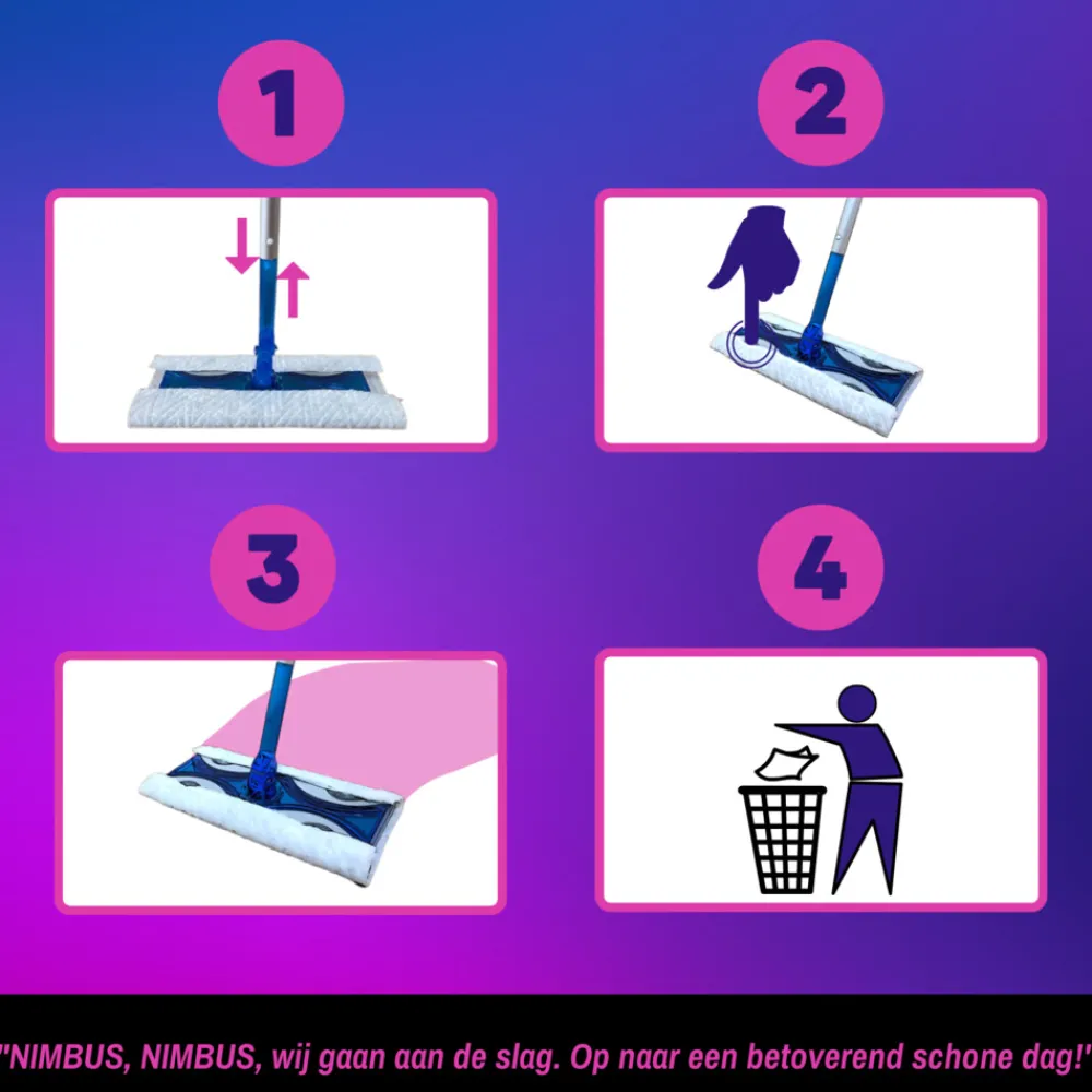 3x Magic Vloerdoekjes Navulling 40 stuks^NIMBUS