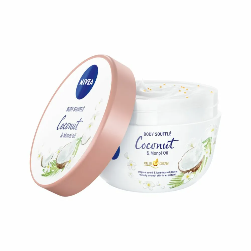 3x Body Souffle Coconut en Monoi Olie 200 ml^NIVEA Online