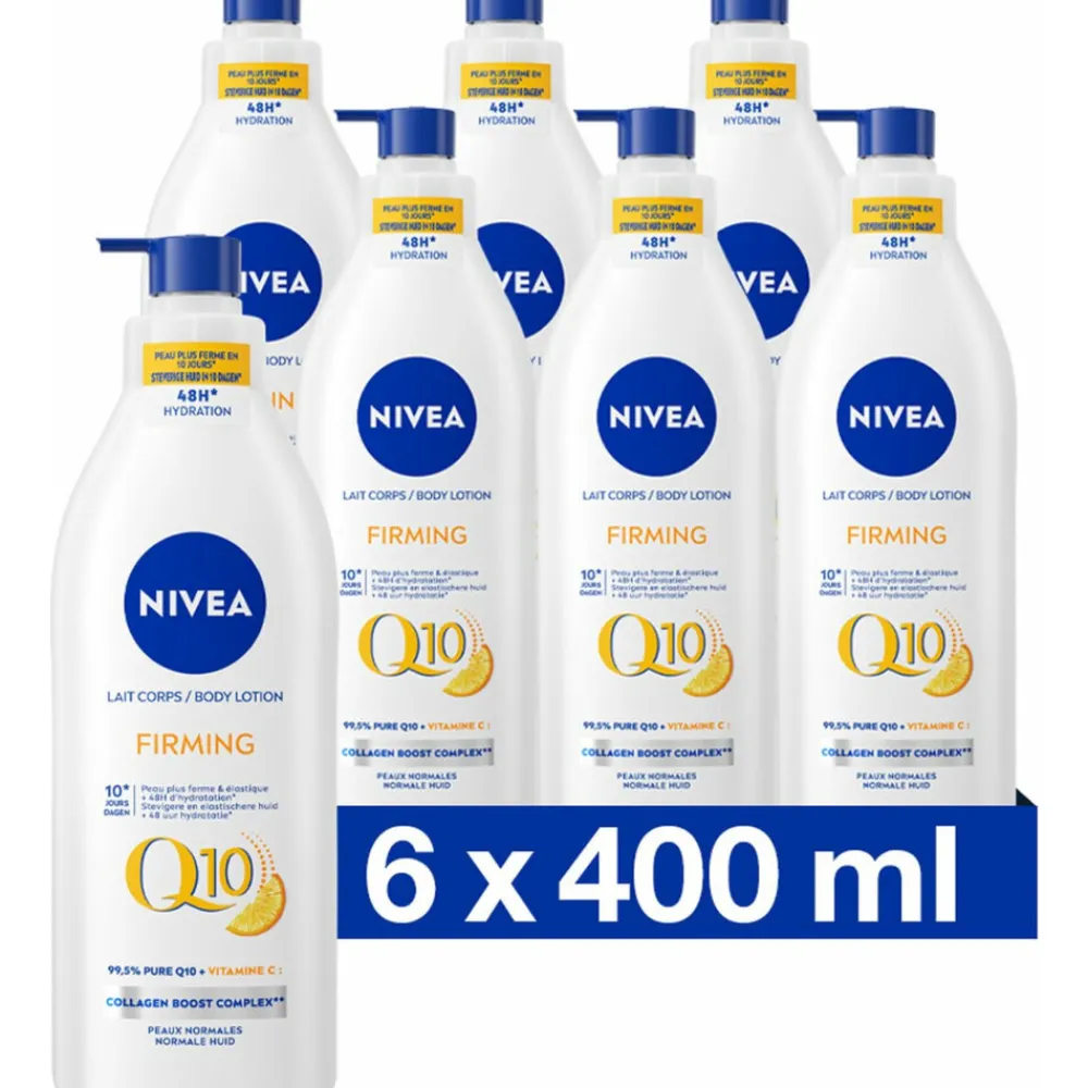 New 6x Bodylotion met Pomp Verstevigend Q10 400 ml Huidverzorging