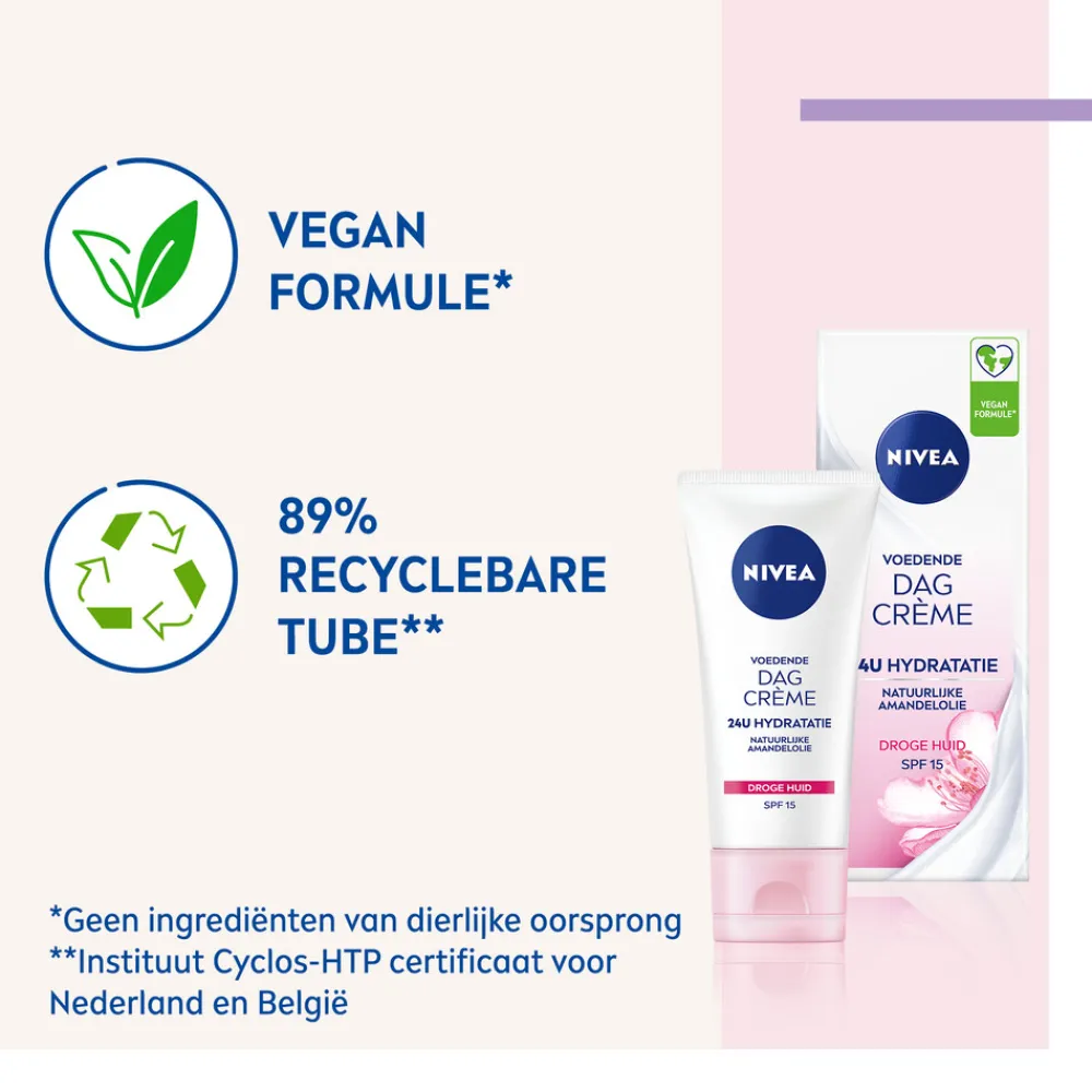 Dag- & Nachtcrème<NIVEA 3x Dagcrème Voedend SPF 15 50 ml