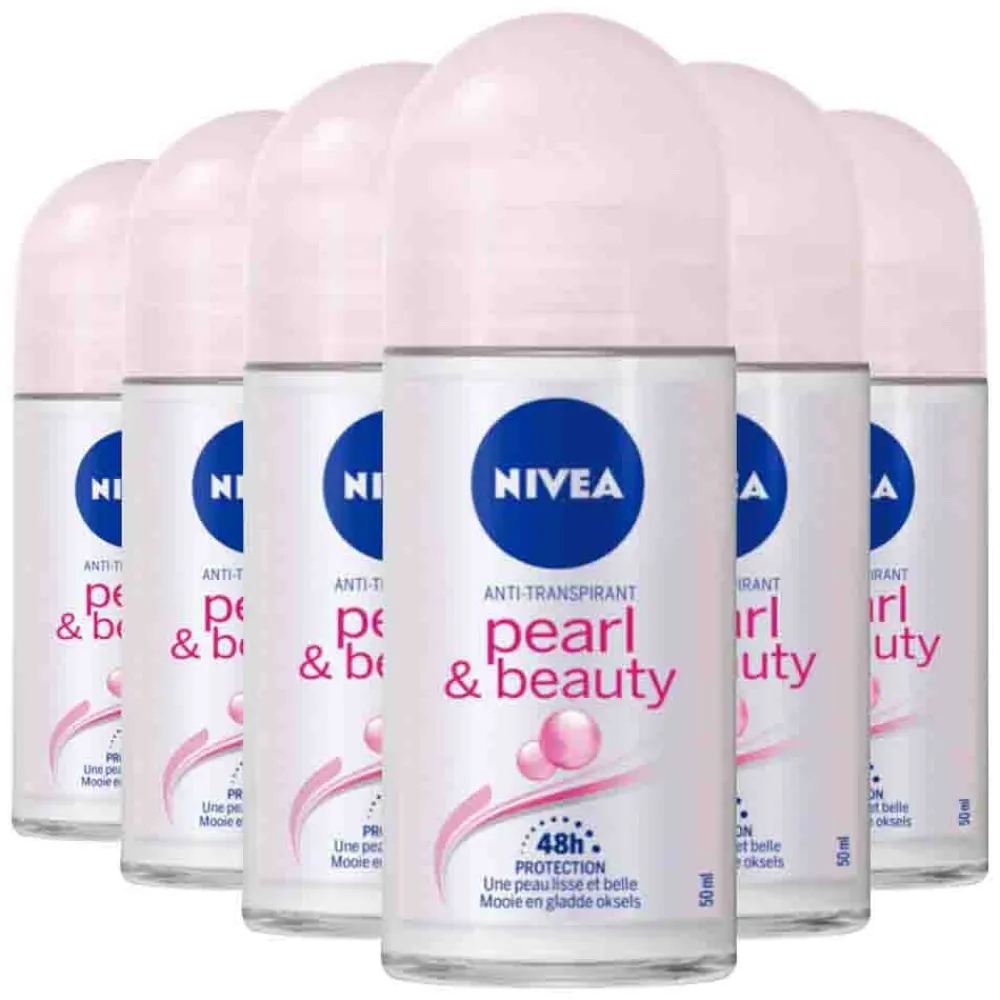 Deodorant<NIVEA 6x Deodorant Pearl & Beauty Roll-On 50 ml