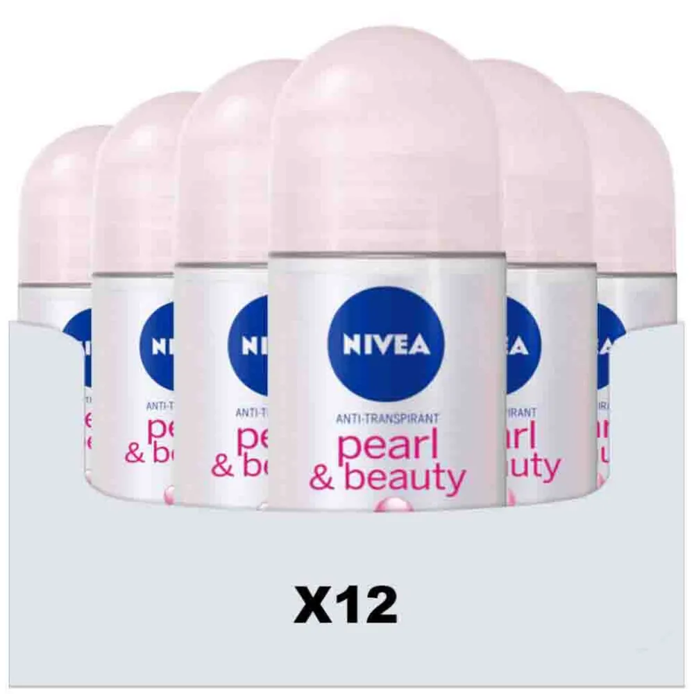 Deodorant<NIVEA 12x Deodorant Pearl & Beauty Roll-On 50 ml