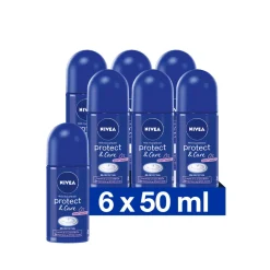 Deodorant<NIVEA 6x Deodorant Roller Protect en Care 50 ml