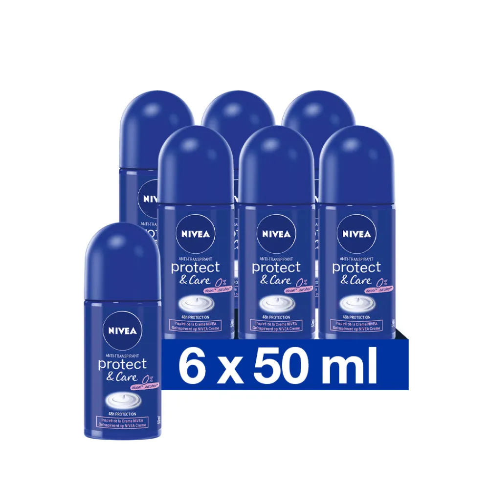 Deodorant<NIVEA 6x Deodorant Roller Protect en Care 50 ml