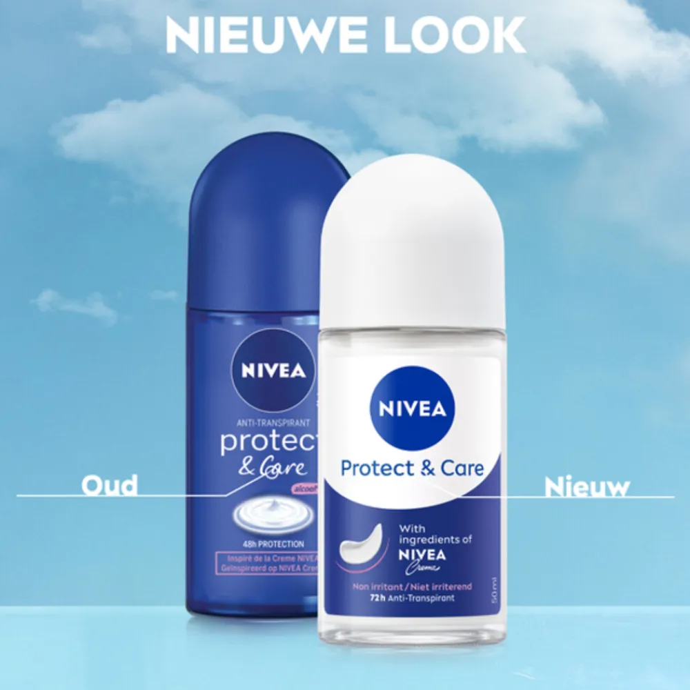 Deodorant<NIVEA 6x Deodorant Roller Protect en Care 50 ml