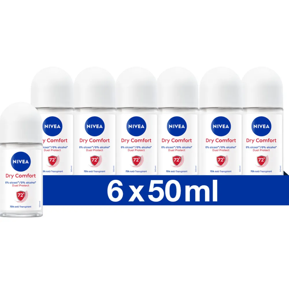 6x Deodorant Roller Dry Comfort 50 ml^NIVEA