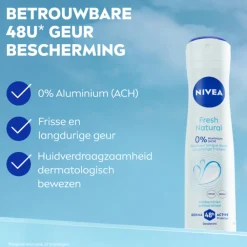 Deodorant<NIVEA 6x Deodorant Spray Fresh Natural 150 ml