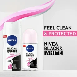 6x Deodorant Spray Invisible For Black & White 100 ml^NIVEA Best