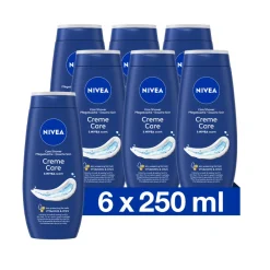 6x Douchecrème Care 250 ml^NIVEA Best
