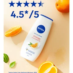 Bad & Douche<NIVEA 6x Douchecrème Orange en Avocado 250 ml